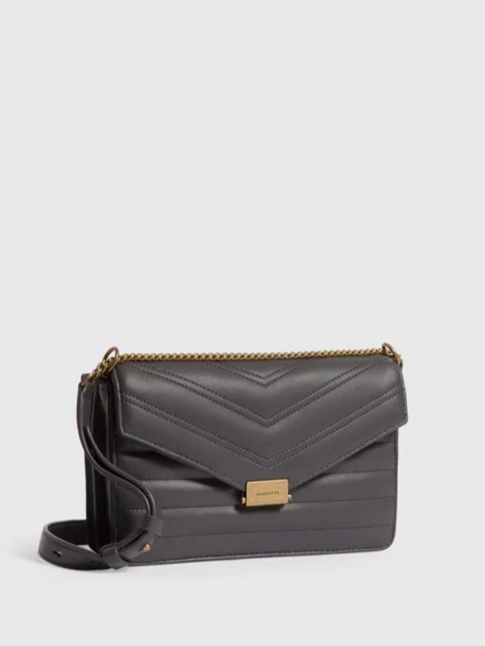 *NWOT* ALLSAINTS Justine Quilted Leather Crossbody Bag